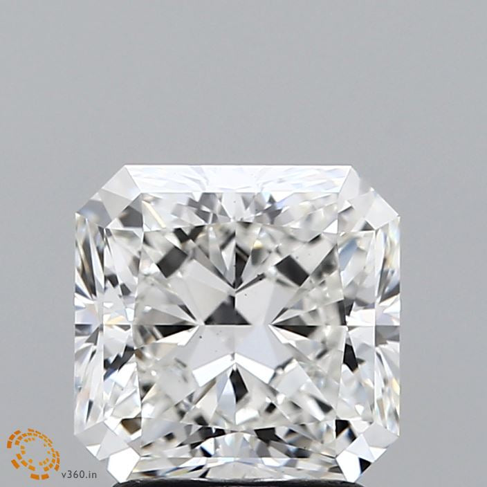 2.16 Carat Square Radiant Lab Grown Diamond, Excellent Polish, F Color, VS1 Clarity