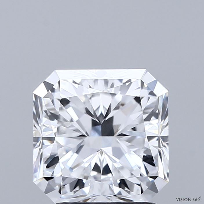 2.18 Carat Square Radiant Lab Grown Diamond, Excellent Polish, D Color, VVS1 Clarity