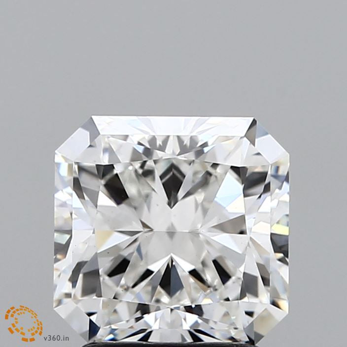 2.22 Carat Square Radiant Lab Grown Diamond, Excellent Polish, F Color, VS1 Clarity