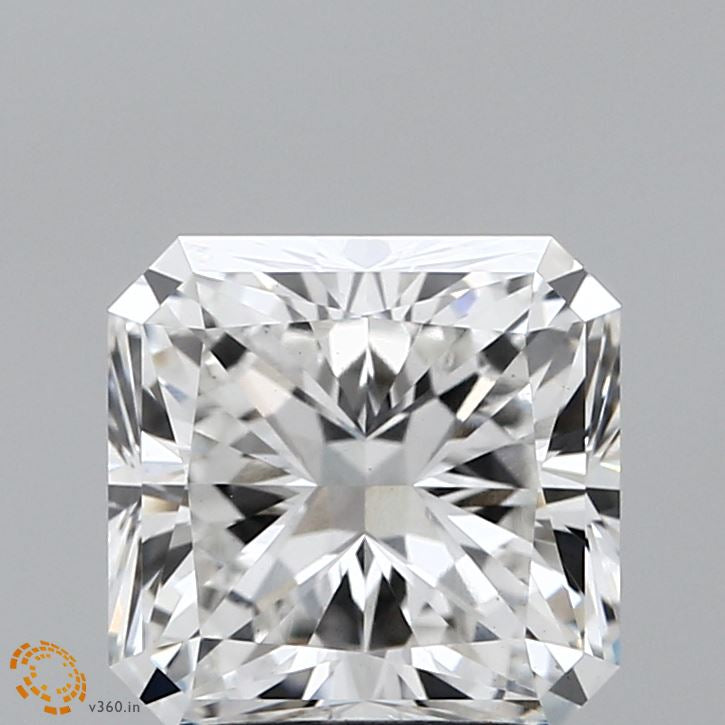 2.58 Carat Square Radiant Lab Grown Diamond, Excellent Polish, F Color, VS1 Clarity