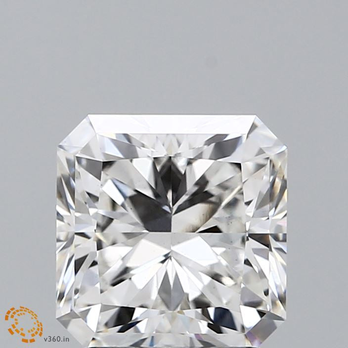 2.62 Carat Square Radiant Lab Grown Diamond, Excellent Polish, F Color, VS1 Clarity