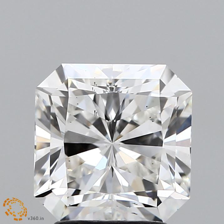 2.70 Carat Square Radiant Lab Grown Diamond, Excellent Polish, F Color, VS2 Clarity