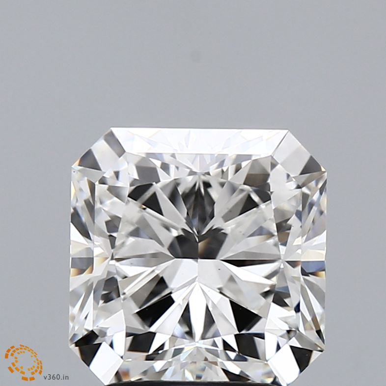 3.03 Carat Square Radiant Lab Grown Diamond, Excellent Polish, F Color, VS1 Clarity