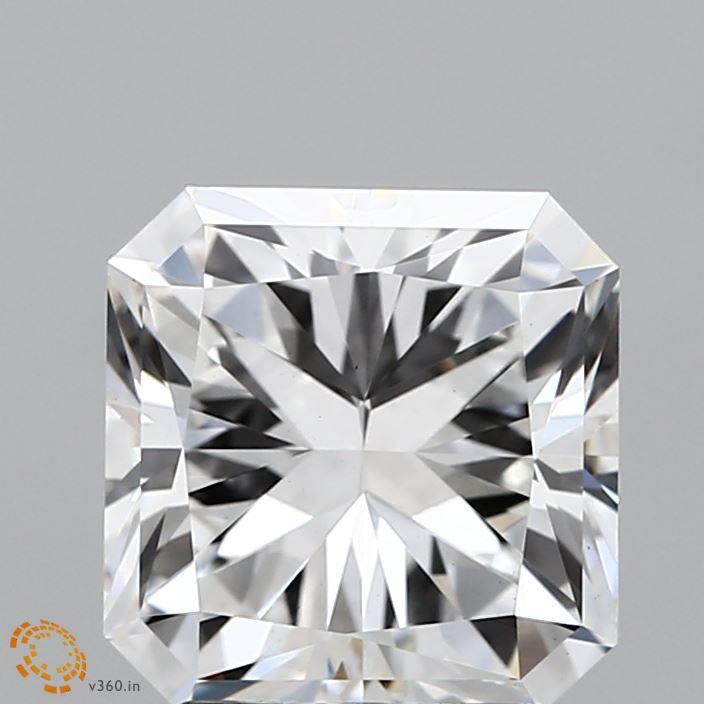3.05 Carat Square Radiant Lab Grown Diamond, Excellent Polish, F Color, VS1 Clarity