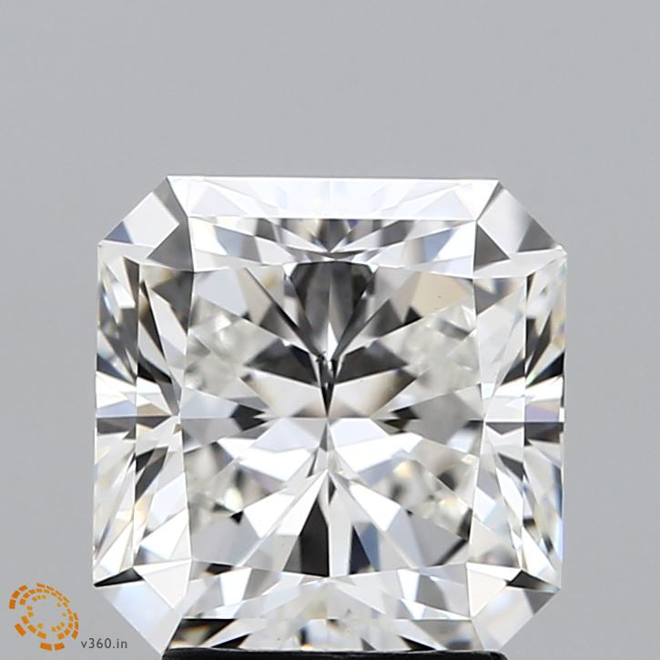 3.09 Carat Square Radiant Lab Grown Diamond, Excellent Polish, F Color, VS1 Clarity