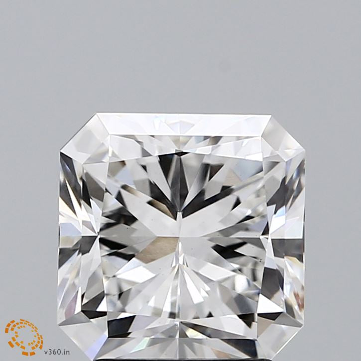 3.11 Carat Square Radiant Lab Grown Diamond, Excellent Polish, F Color, VS1 Clarity