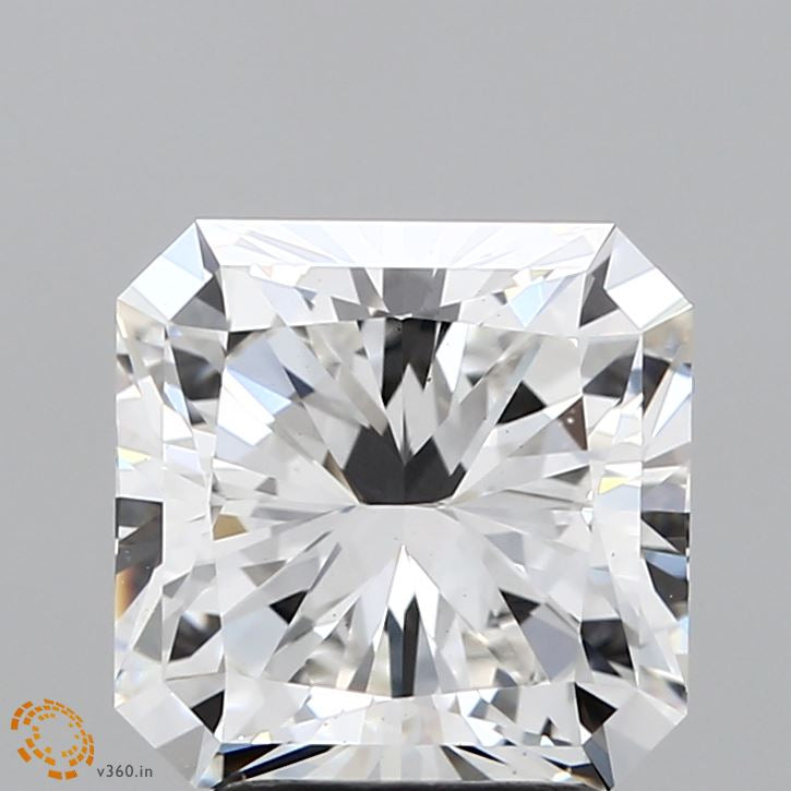 3.11 Carat Square Radiant Lab Grown Diamond, Excellent Polish, F Color, VS1 Clarity
