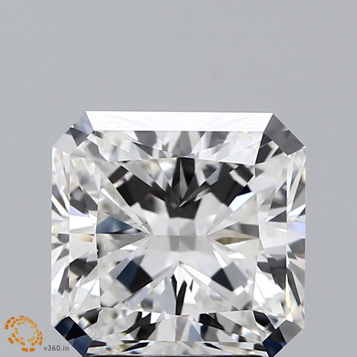 3.12 Carat Square Radiant Lab Grown Diamond, Excellent Polish, F Color, VS1 Clarity