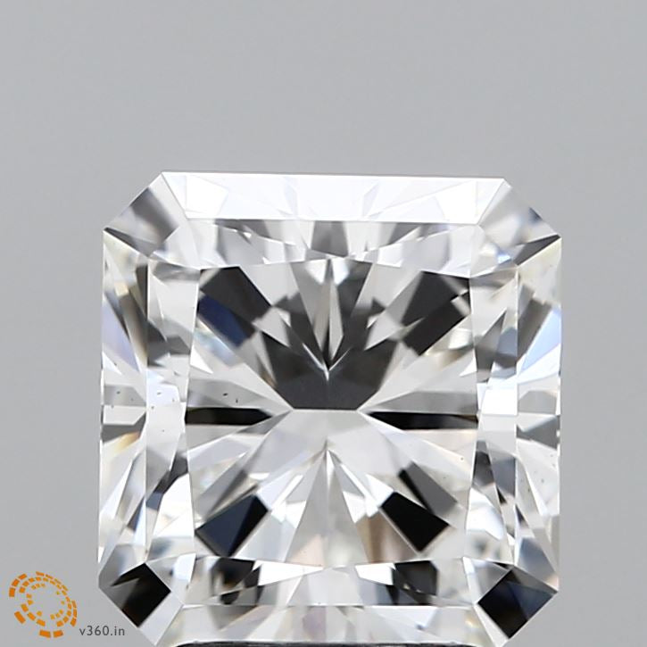 3.17 Carat Square Radiant Lab Grown Diamond, Excellent Polish, G Color, VS2 Clarity