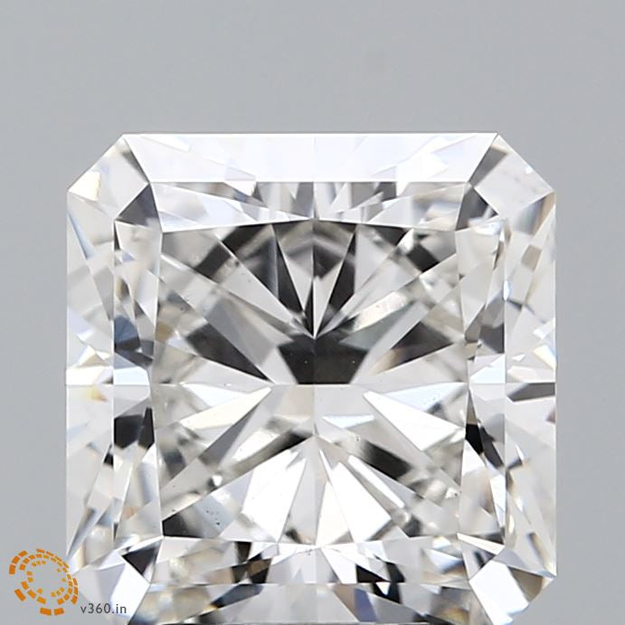 4.09 Carat Square Radiant Lab Grown Diamond, Excellent Polish, G Color, VS1 Clarity