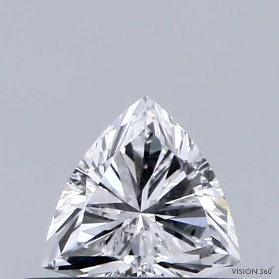 0.31 Carat Triangular Lab Grown Diamond, Very Good Polish, D Color, VVS2 Clarity