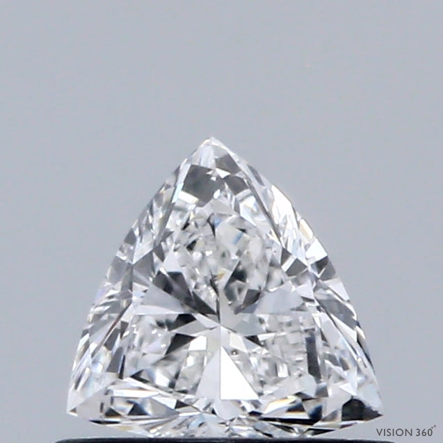 0.48 Carat Triangular Lab Grown Diamond, Very Good Polish, D Color, VS1 Clarity