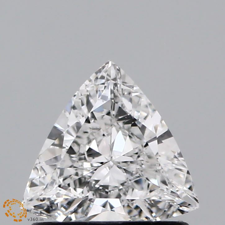 0.54 Carat Triangular Lab Grown Diamond, Excellent Polish, D Color, VS1 Clarity