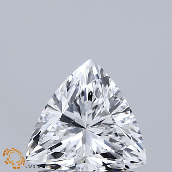 0.99 Carat Triangular Lab Grown Diamond, Excellent Polish, D Color, VVS2 Clarity