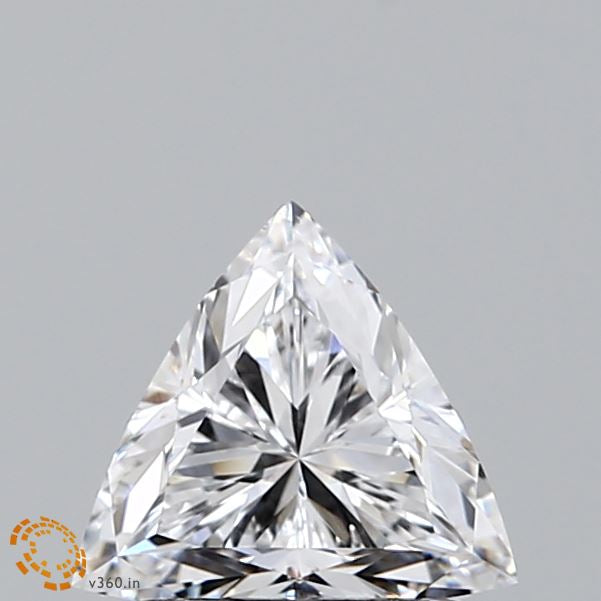 1.00 Carat Triangular Lab Grown Diamond, Excellent Polish, D Color, VVS2 Clarity
