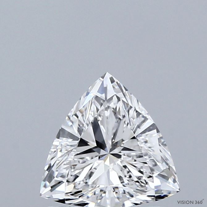 1.01 Carat Triangular Lab Grown Diamond, Excellent Polish, D Color, VVS1 Clarity