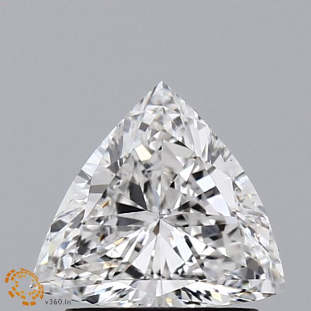 1.01 Carat Triangular Lab Grown Diamond, Excellent Polish, E Color, VVS1 Clarity