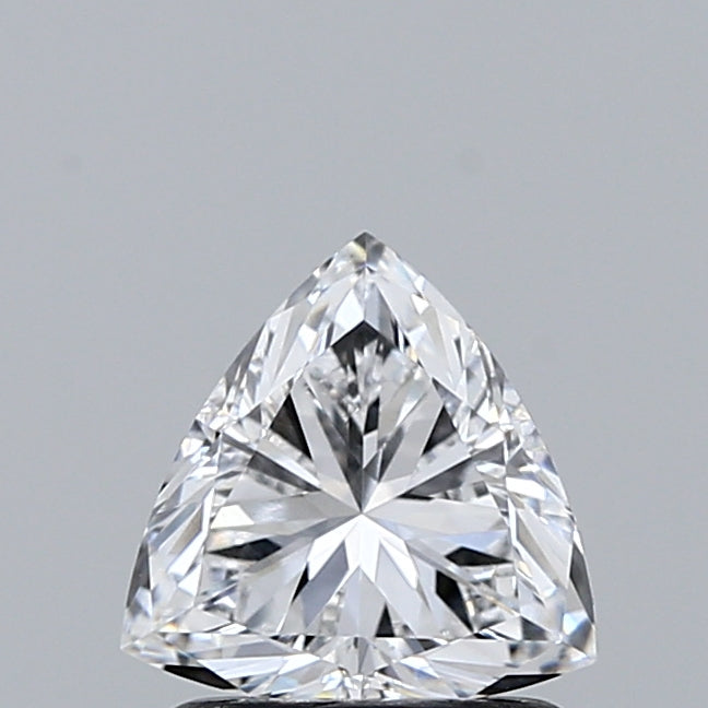 1.09 Carat Triangular Lab Grown Diamond, Excellent Polish, D Color, VVS2 Clarity