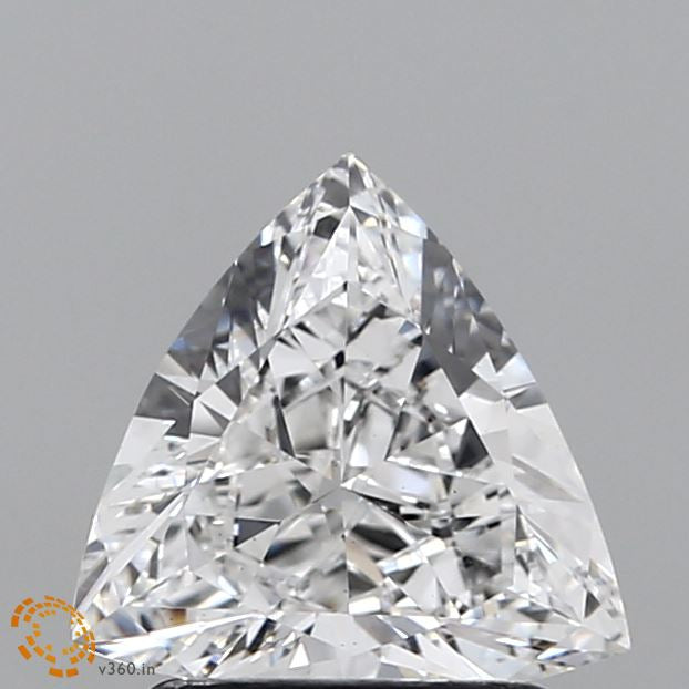 1.13 Carat Triangular Lab Grown Diamond, Excellent Polish, D Color, VS1 Clarity