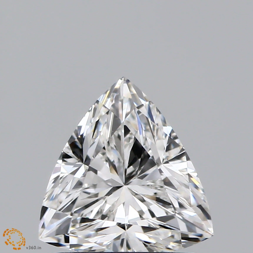 1.14 Carat Triangular Lab Grown Diamond, Excellent Polish, F Color, VVS2 Clarity