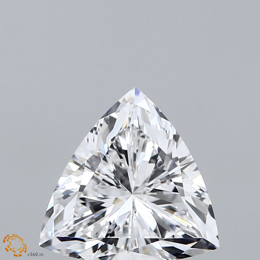 2.27 Carat Triangular Lab Grown Diamond, Excellent Polish, D Color, VVS2 Clarity