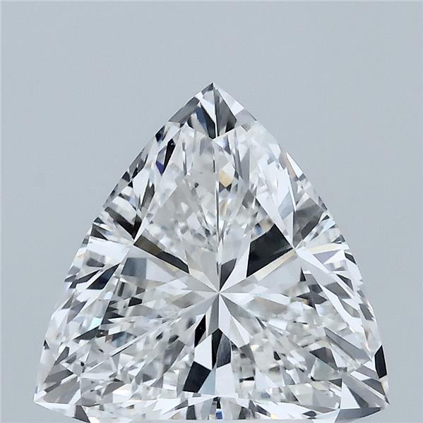 3.00 Carat Triangular Lab Grown Diamond, Excellent Polish, D Color, VVS2 Clarity