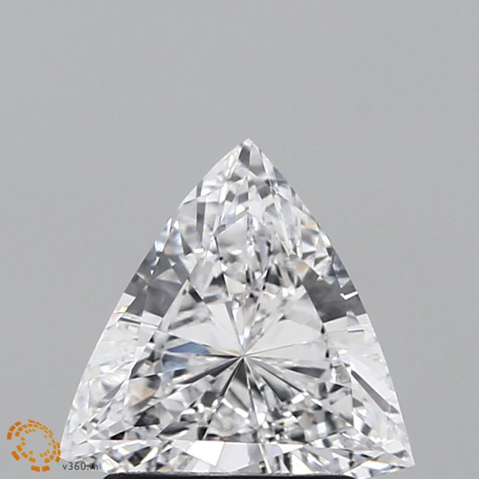 1.08 Carat Trilliant Lab Grown Diamond, Very Good Polish, D Color, VVS2 Clarity