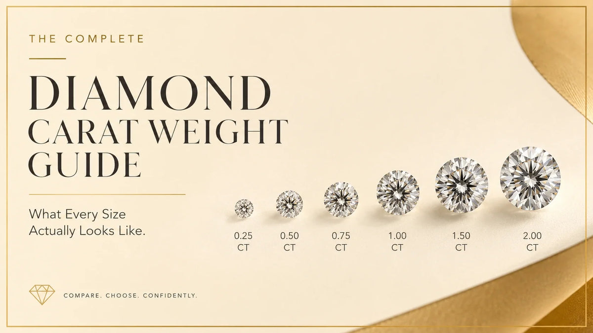 The Complete Diamond Carat Weight Guide: What Every Size Actually Looks Like