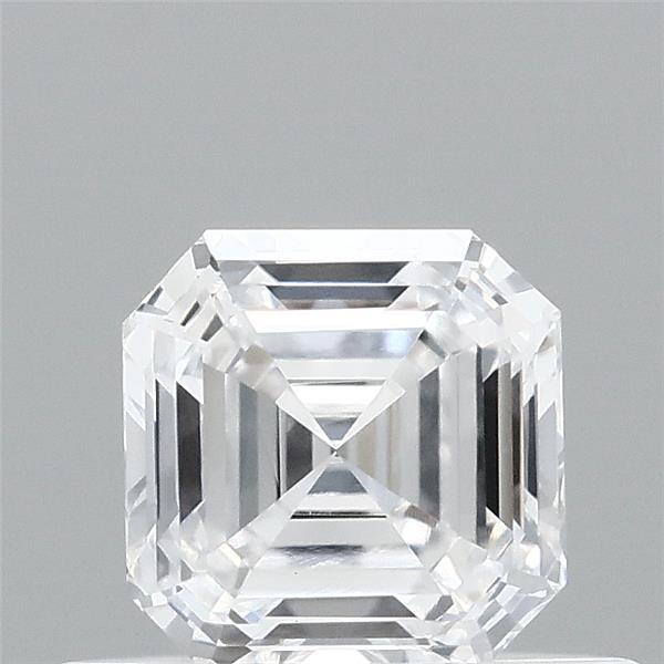 0.47 Carat Asscher Lab Grown Diamond, Very Good Polish, D Color, VVS2 Clarity