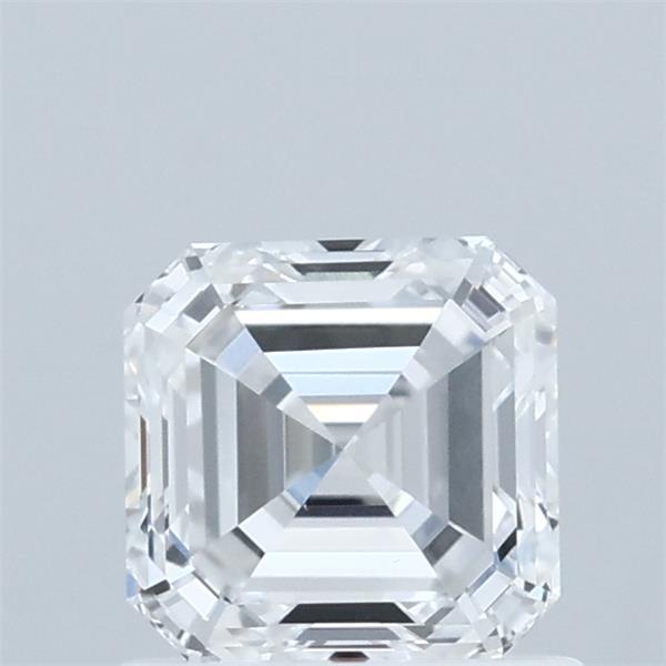 1.00 Carat Asscher Lab Grown Diamond, Excellent Polish, D Color, VVS2 Clarity