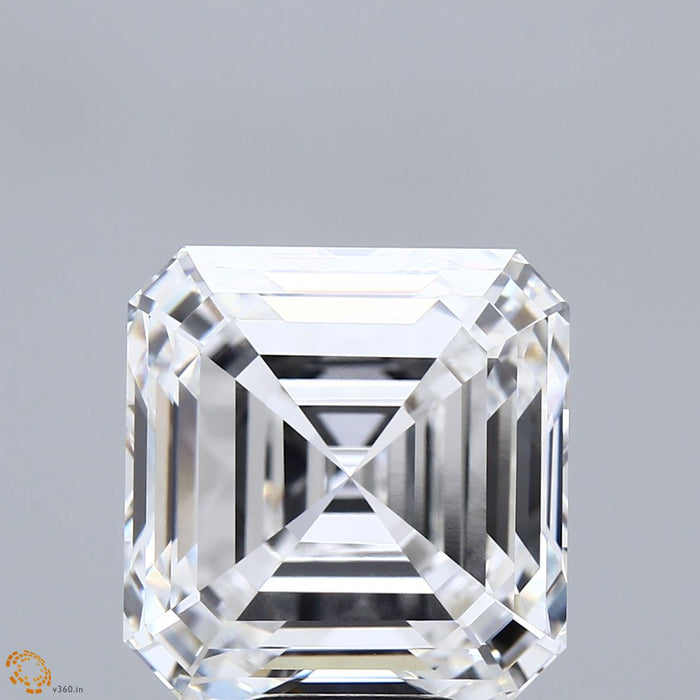 10.17 Carat Asscher Lab Grown Diamond, Excellent Polish, D Color, VVS2 Clarity