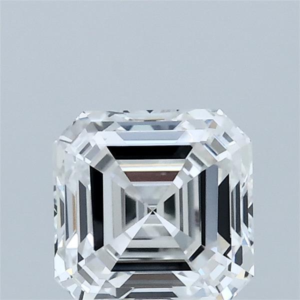 1.09 Carat Asscher Lab Grown Diamond, Excellent Polish, E Color, VS1 Clarity