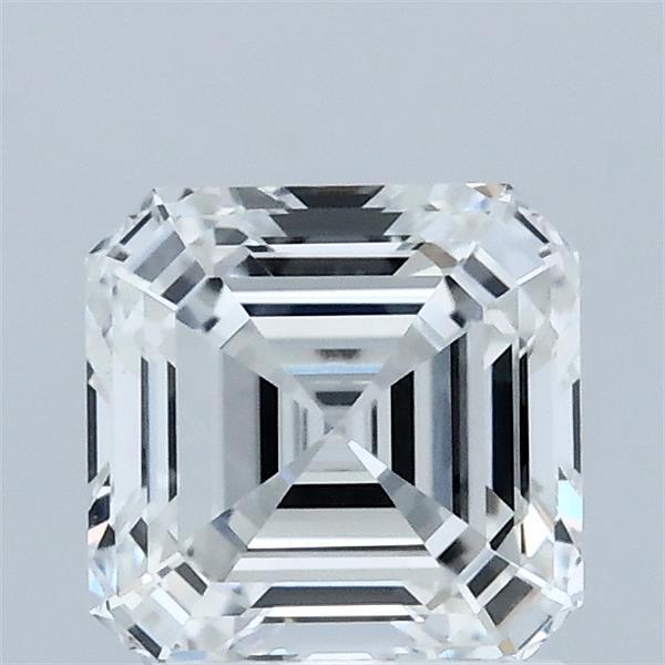 1.41 Carat Asscher Lab Grown Diamond, Excellent Polish, E Color, VVS2 Clarity