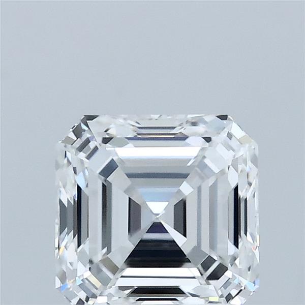 1.50 Carat Asscher Lab Grown Diamond, Excellent Polish, D Color, VVS2 Clarity