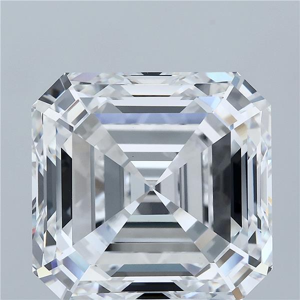 15.07 Carat Asscher Lab Grown Diamond, Excellent Polish, D Color, VVS2 Clarity