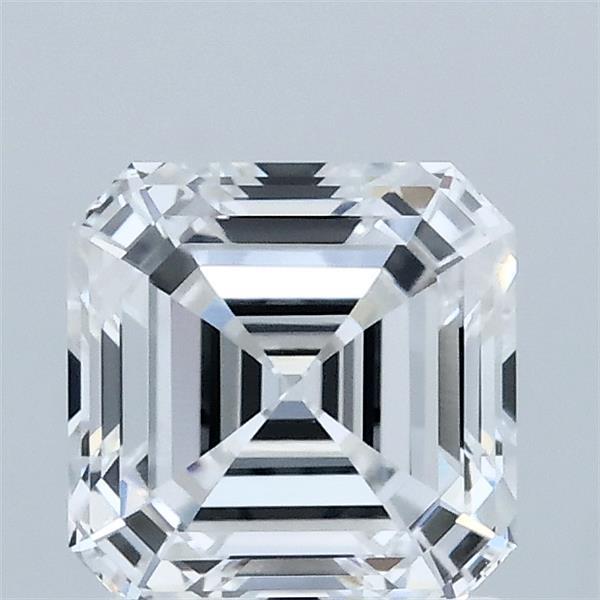 1.51 Carat Asscher Lab Grown Diamond, Excellent Polish, D Color, VVS2 Clarity