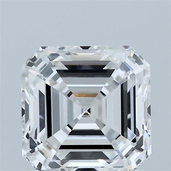 1.54 Carat Asscher Lab Grown Diamond, Excellent Polish, E Color, VVS2 Clarity
