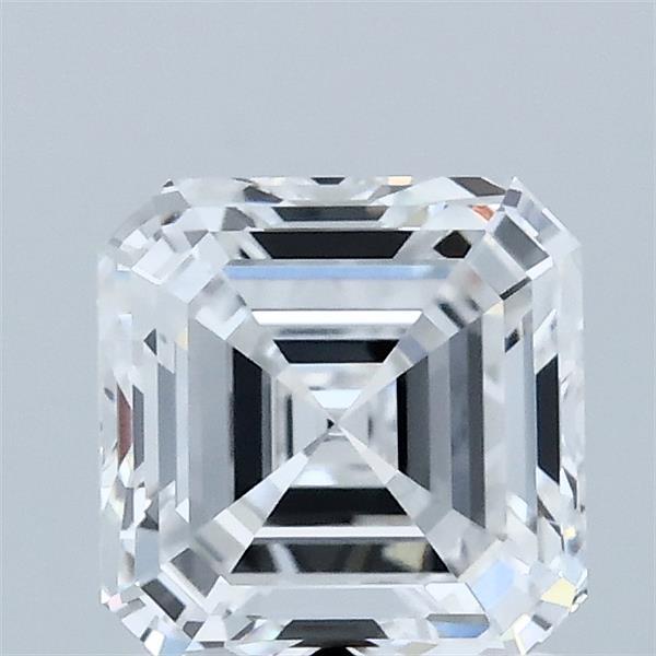 1.56 Carat Asscher Lab Grown Diamond, Excellent Polish, D Color, VVS2 Clarity
