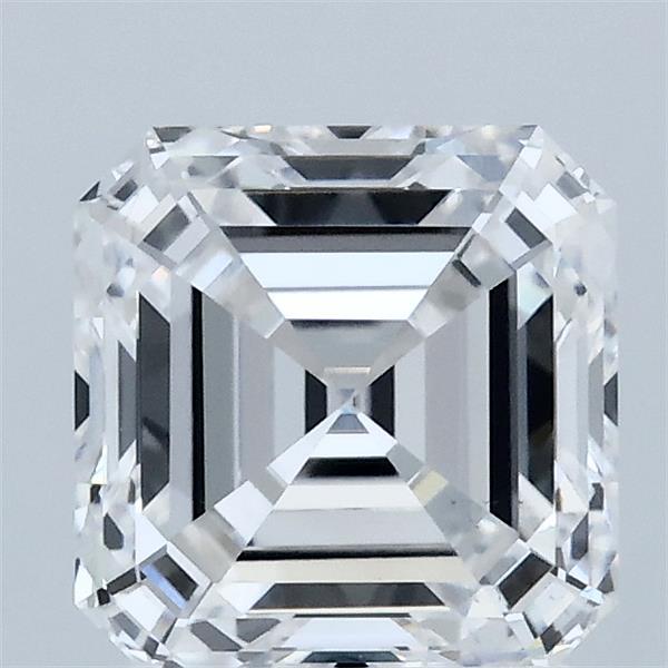 2.01 Carat Asscher Lab Grown Diamond, Excellent Polish, D Color, VS2 Clarity