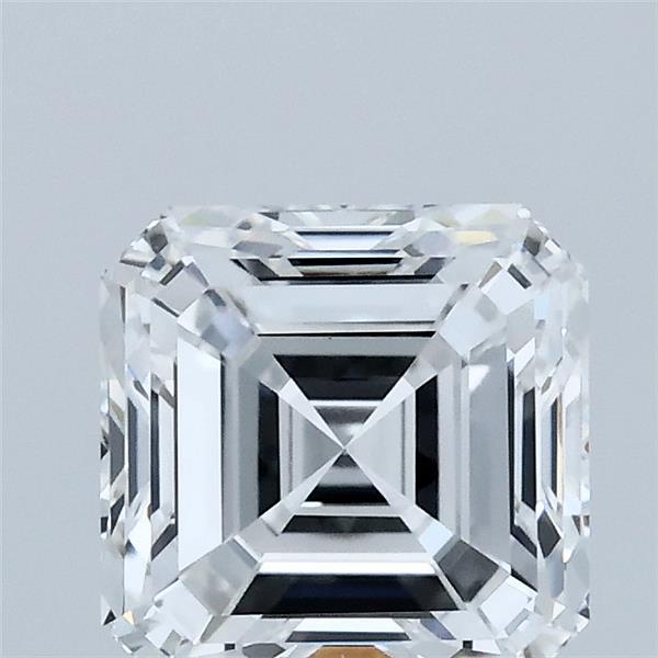 2.01 Carat Asscher Lab Grown Diamond, Excellent Polish, D Color, VVS2 Clarity