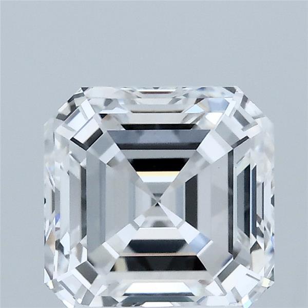 2.01 Carat Asscher Lab Grown Diamond, Excellent Polish, D Color, VVS2 Clarity