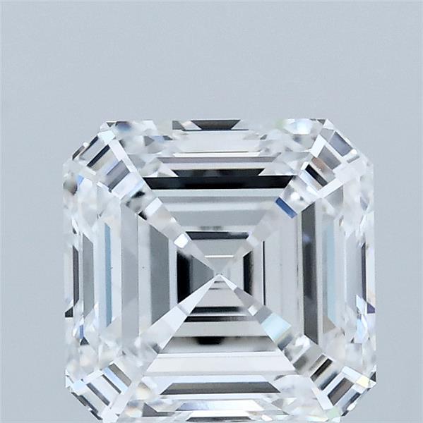 2.01 Carat Asscher Lab Grown Diamond, Excellent Polish, D Color, VVS2 Clarity