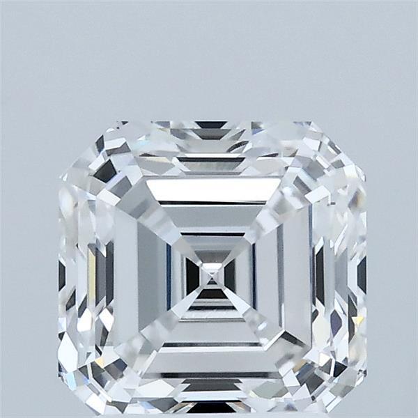 2.01 Carat Asscher Lab Grown Diamond, Excellent Polish, D Color, VVS2 Clarity