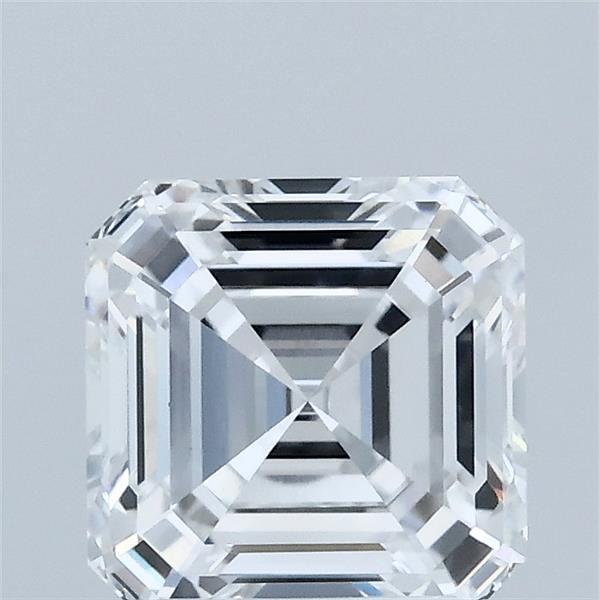 2.03 Carat Asscher Lab Grown Diamond, Excellent Polish, D Color, VVS2 Clarity