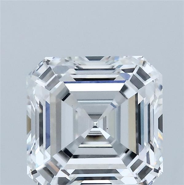2.04 Carat Asscher Lab Grown Diamond, Excellent Polish, D Color, VS1 Clarity
