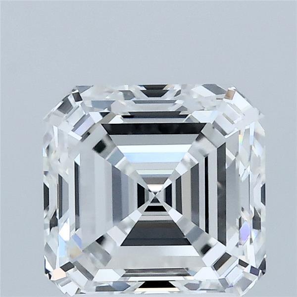2.04 Carat Asscher Lab Grown Diamond, Excellent Polish, E Color, VVS2 Clarity