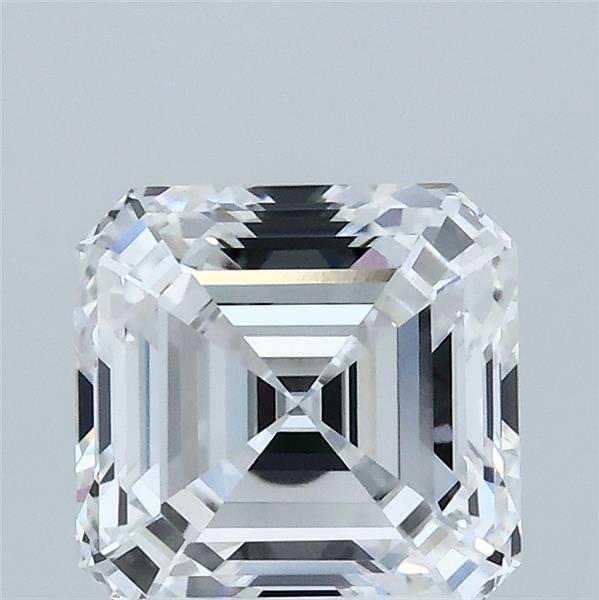 2.05 Carat Asscher Lab Grown Diamond, Excellent Polish, E Color, VVS2 Clarity
