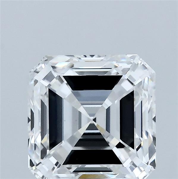 2.07 Carat Asscher Lab Grown Diamond, Excellent Polish, E Color, VS1 Clarity