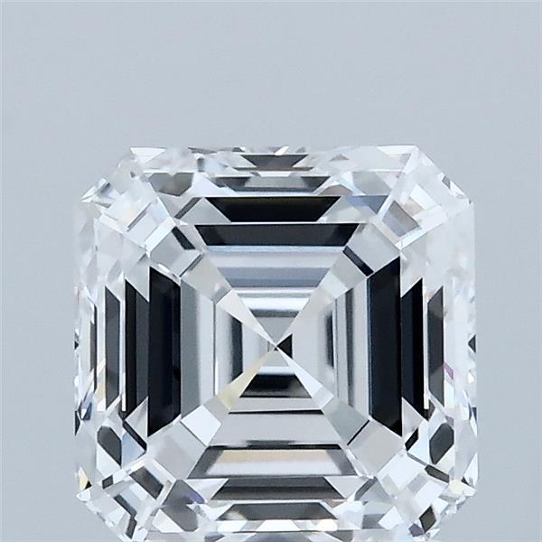 2.08 Carat Asscher Lab Grown Diamond, Excellent Polish, D Color, VVS2 Clarity
