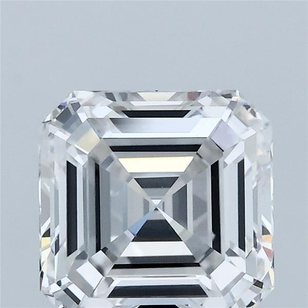2.08 Carat Asscher Lab Grown Diamond, Excellent Polish, E Color, VVS2 Clarity